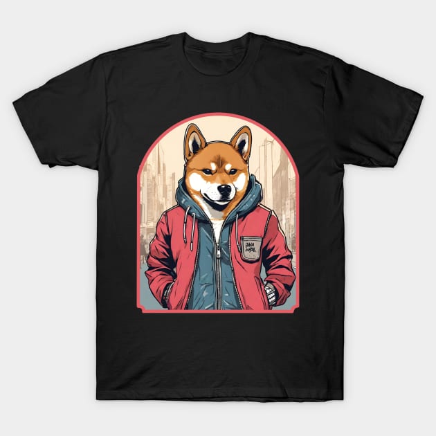 Fabulous Shiba Dog T-Shirt by Ilustradamus